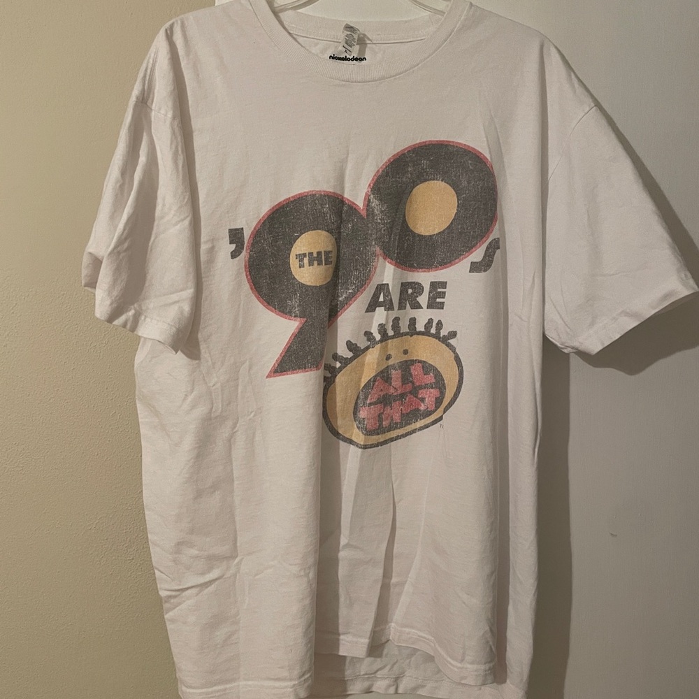 Nickelodeon White '90s Graphic Men's T-Shirt